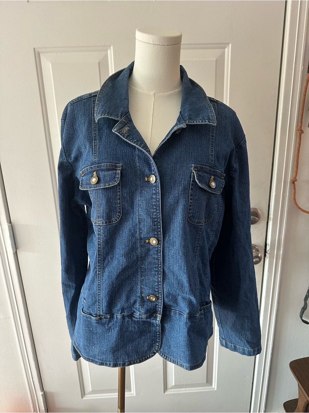 Erika Women's Dark Blue Denim Jacket